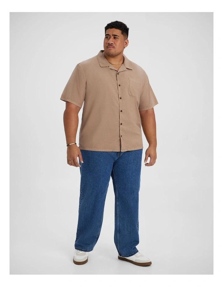Valencia Boxy Fit Shirt in Washed Clay image 4