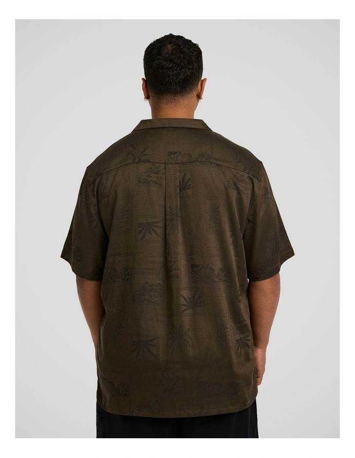 Basque Relaxed Fit Shirt in Dark Olive image 2