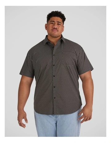 Gemstone Stretch Shirt in Black