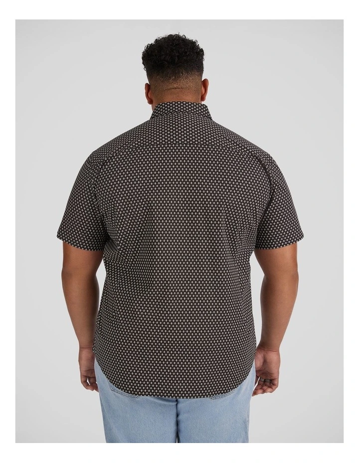 Gemstone Stretch Shirt in Black image 2