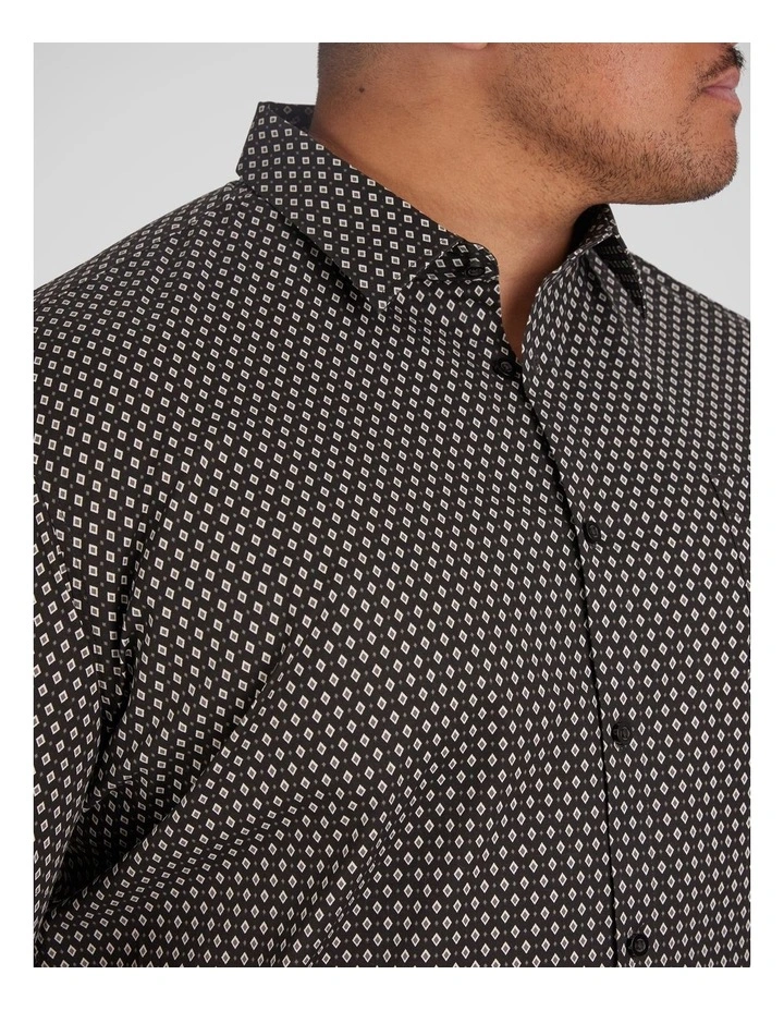 Gemstone Stretch Shirt in Black image 3