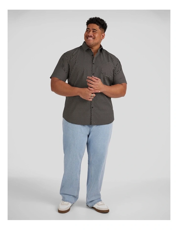 Gemstone Stretch Shirt in Black image 4