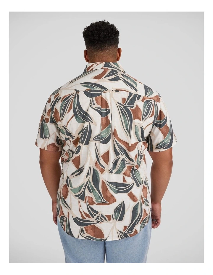 Cannes Print Shirt in White image 2