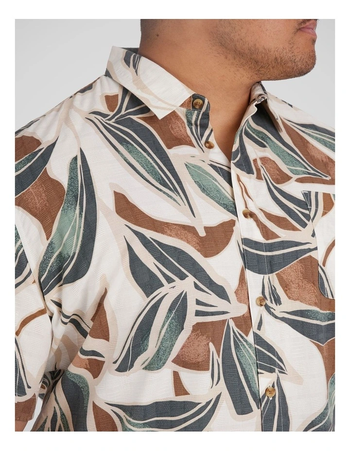 Cannes Print Shirt in White image 3