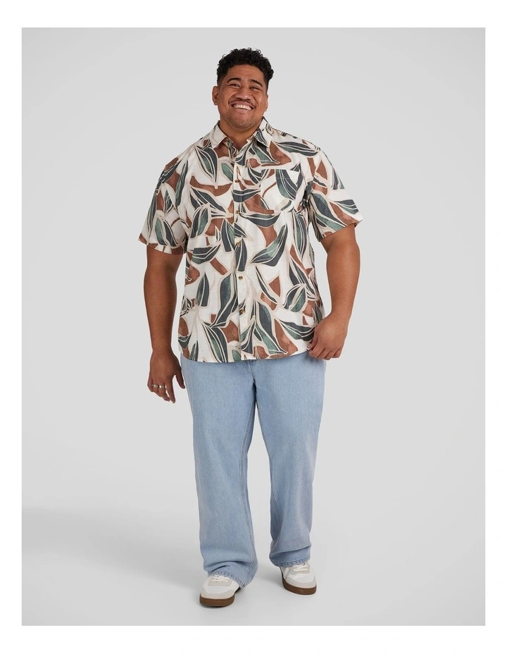 Cannes Print Shirt in White image 4