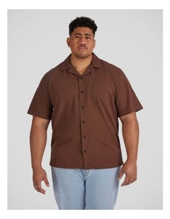 Dubrovnik Boxy Fit Shirt in Chestnut