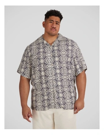 Amalfi Relaxed Fit Shirt in Steel Blue