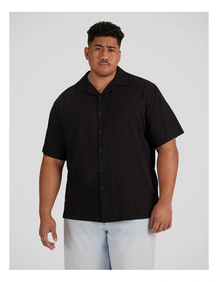 Crete Relaxed Fit Shirt in Black image 1