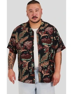 Island Life Relaxed Shirt in Black