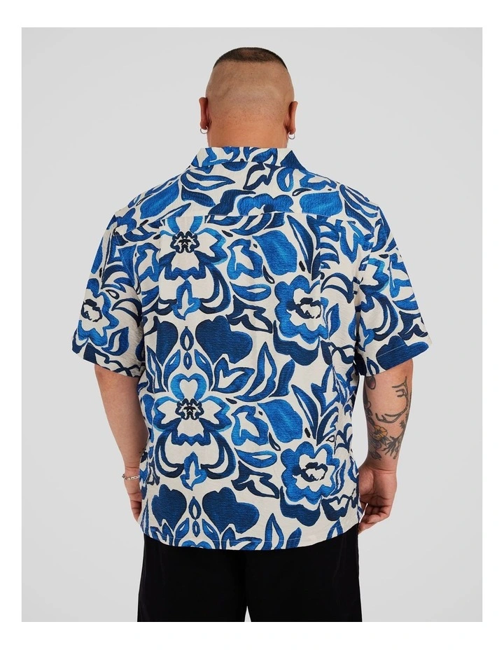 Maldives Boxy Fit Shirt in Ink image 2