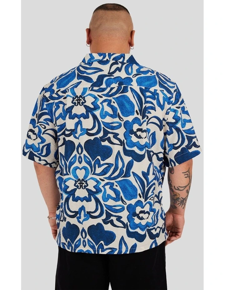 Maldives Boxy Fit Shirt in Ink image 2