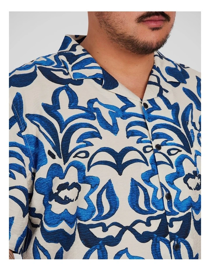 Maldives Boxy Fit Shirt in Ink image 3