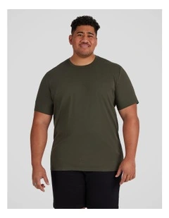 Essential Crew Neck Tee in Khaki