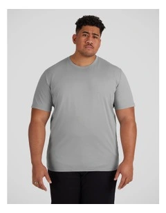 Essential Crew Neck Tee in Fog