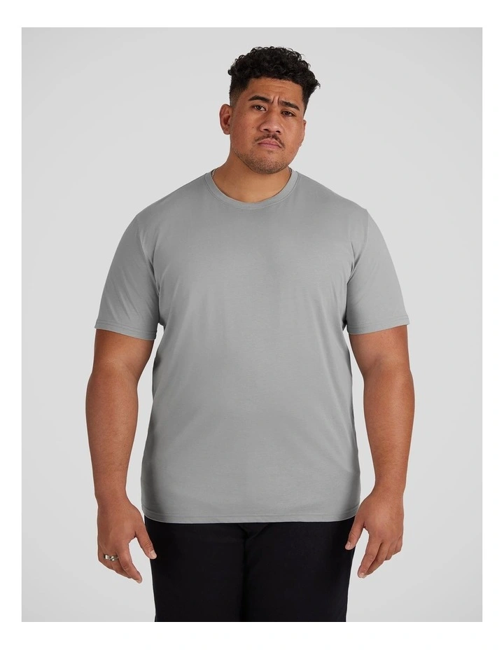 Essential Crew Neck Tee in Fog image 1