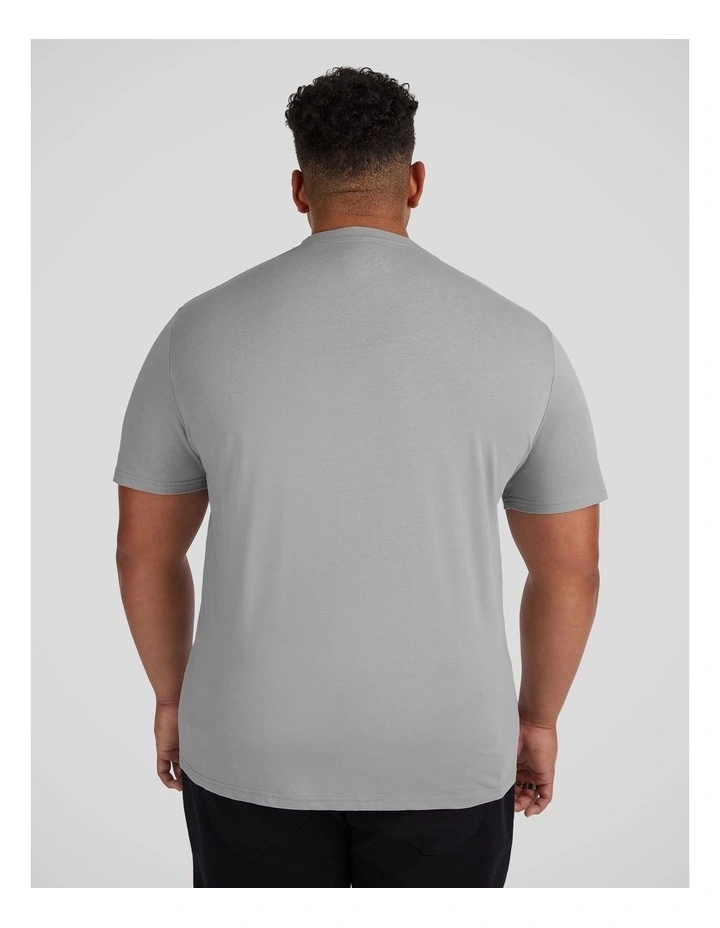 Essential Crew Neck Tee in Fog image 2