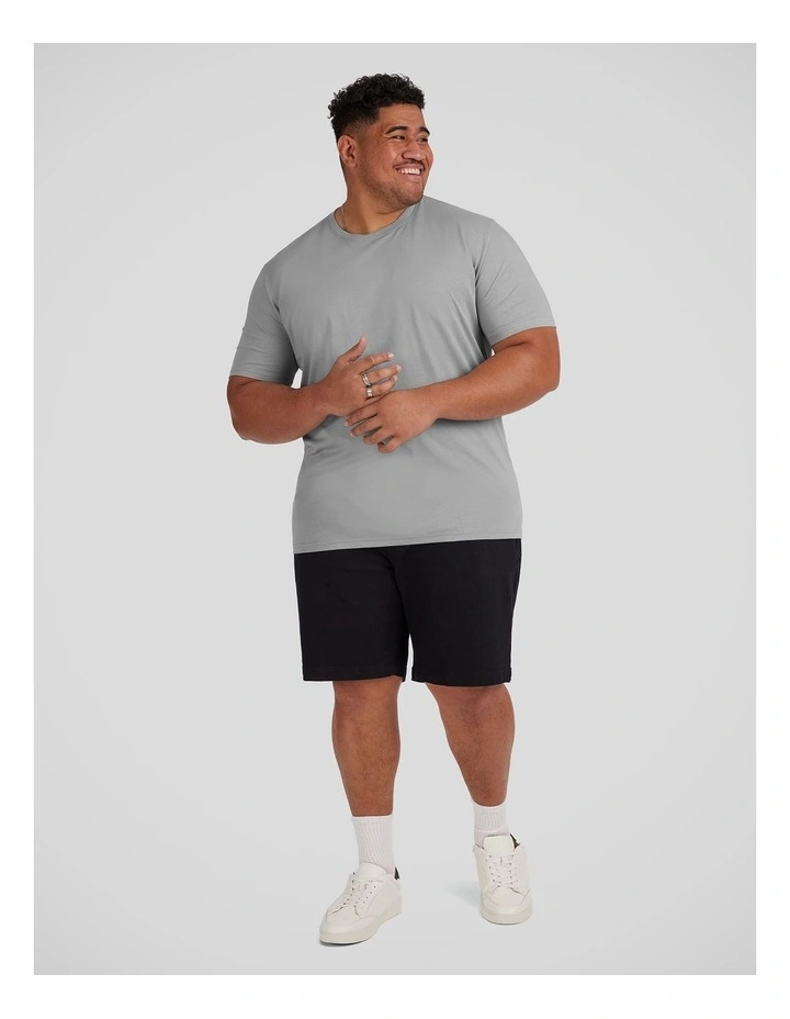 Essential Crew Neck Tee in Fog image 4