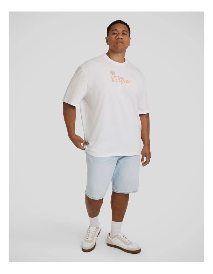 Hotel Morocco Relaxed Fit Tee in White image 4