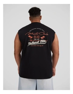 Monte Carlo Muscle Tee in Black