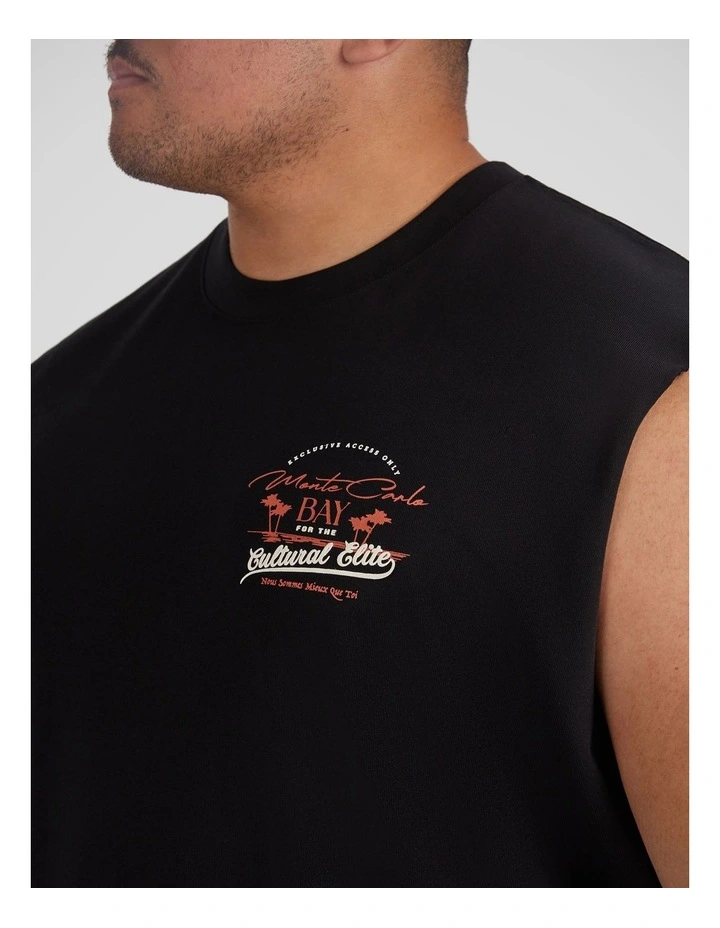 Monte Carlo Muscle Tee in Black image 3