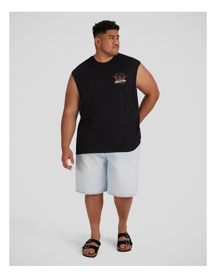 Monte Carlo Muscle Tee in Black image 4
