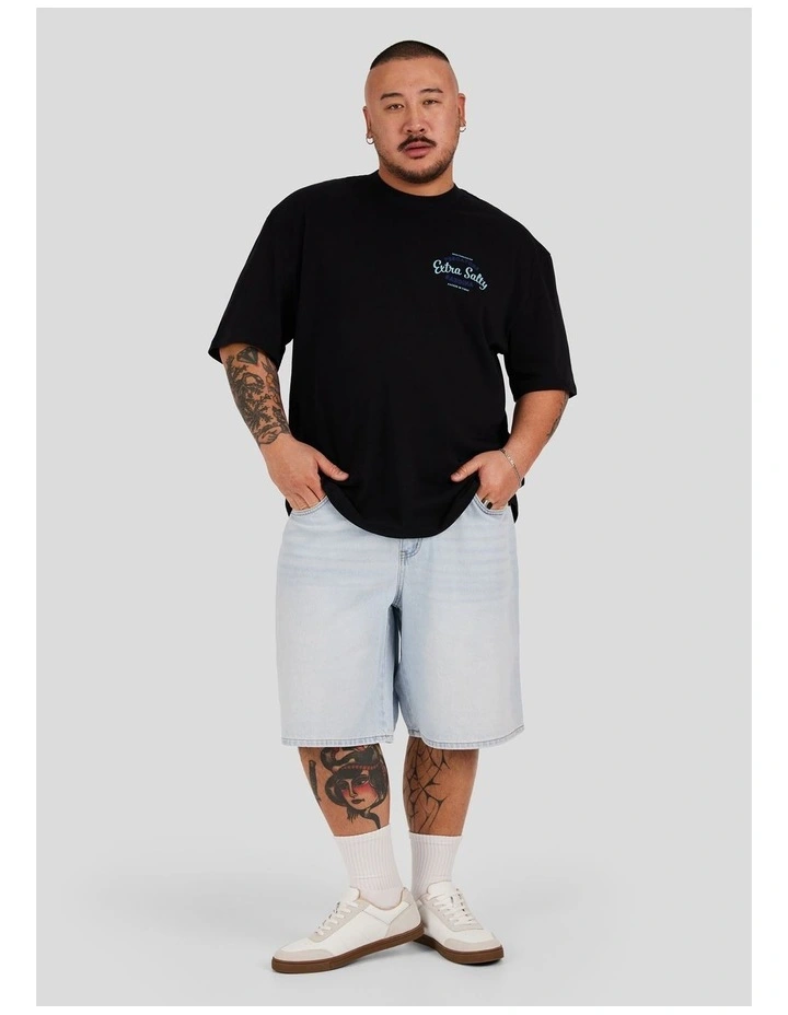 Sardines Relaxed Tee in Black image 4