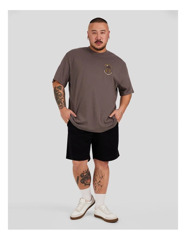 Beach Club Relaxed Tee in Mid Grey image 4