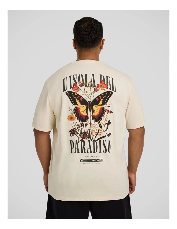 Paradiso Crew Neck Tee in Chalk image 1