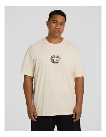 Paradiso Crew Neck Tee in Chalk