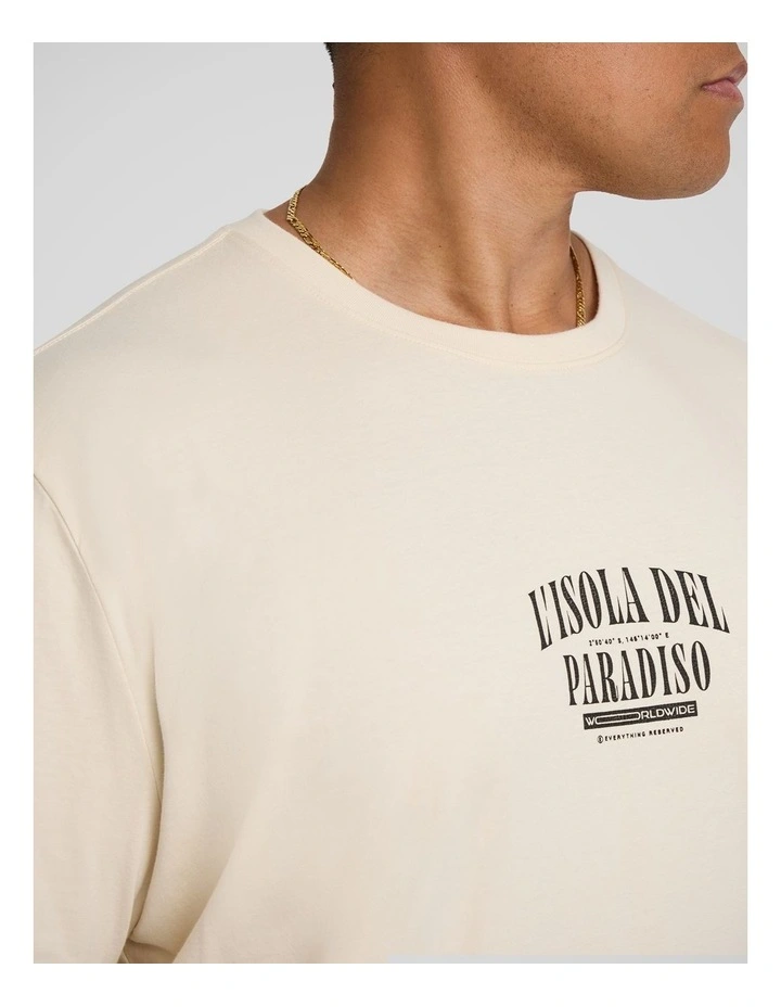 Paradiso Crew Neck Tee in Chalk image 3