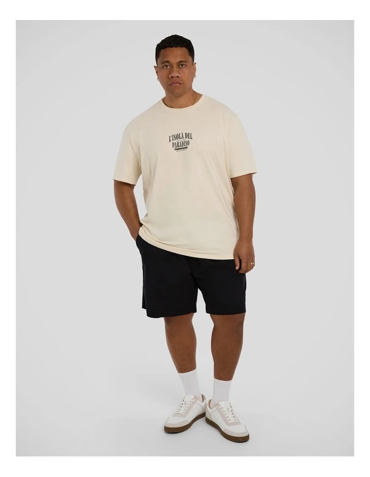 Paradiso Crew Neck Tee in Chalk image 4