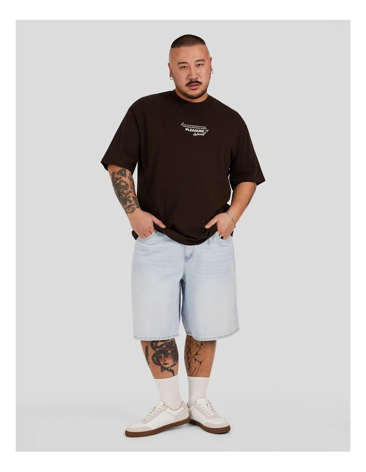 Pleasure Island Relaxed Tee in Chocolate image 4