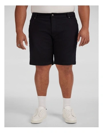 Baxter Slim Denim Short in Black