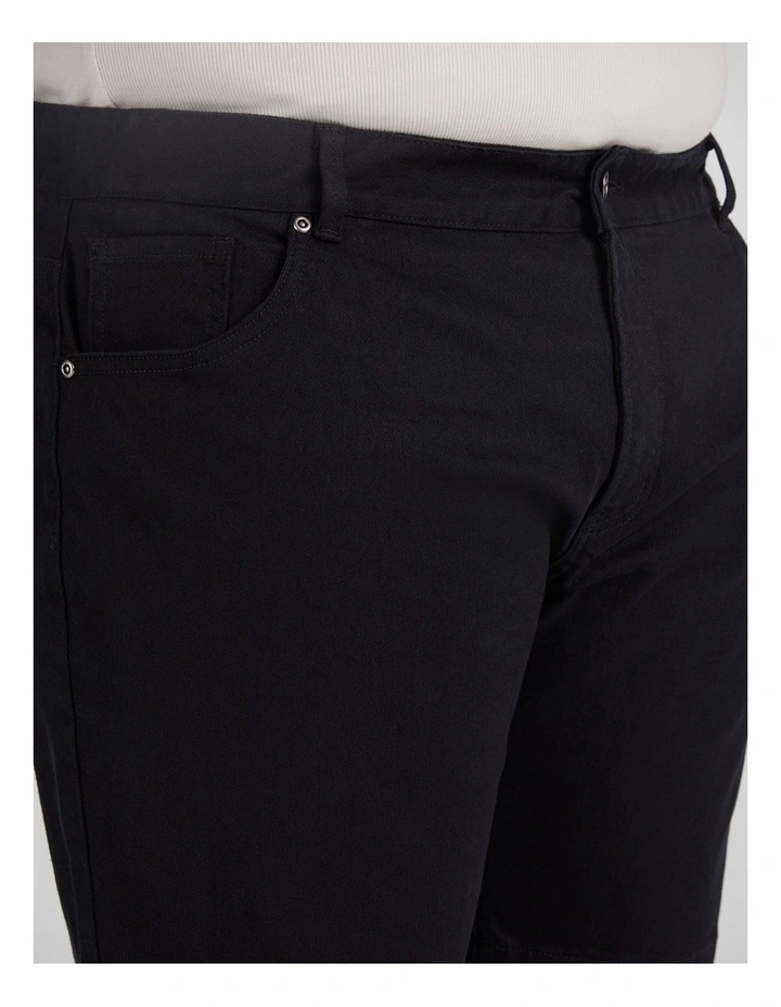 Baxter Slim Denim Short in Black image 3