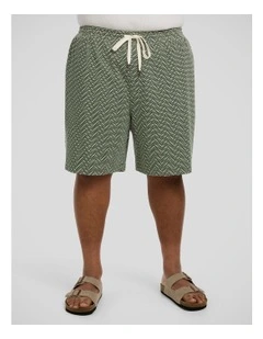 Ziggy Jacquard Short in Green