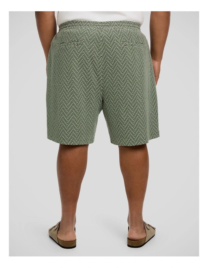 Ziggy Jacquard Short in Green image 2