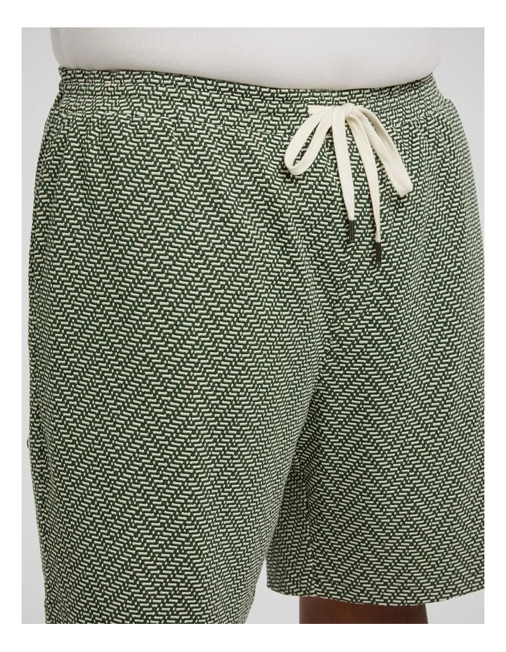 Ziggy Jacquard Short in Green image 3