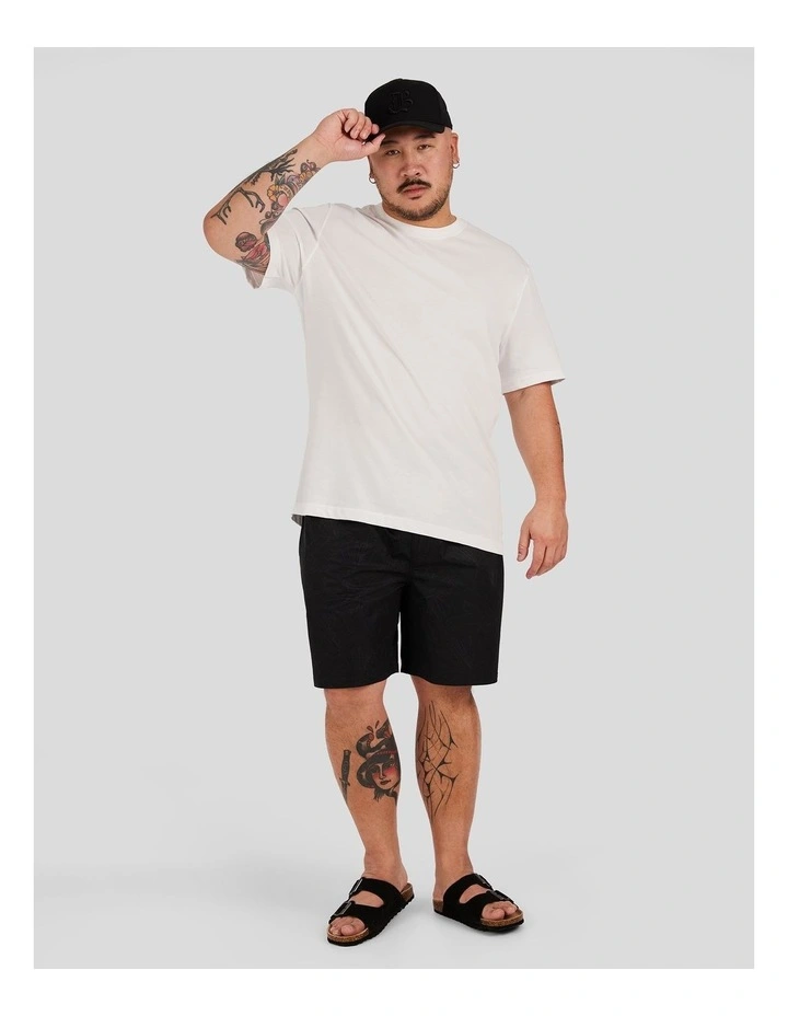 Keyline Seersucker Swim Short in Black image 4