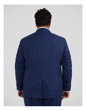 Myles Check Suit Jacket in Royal Blue