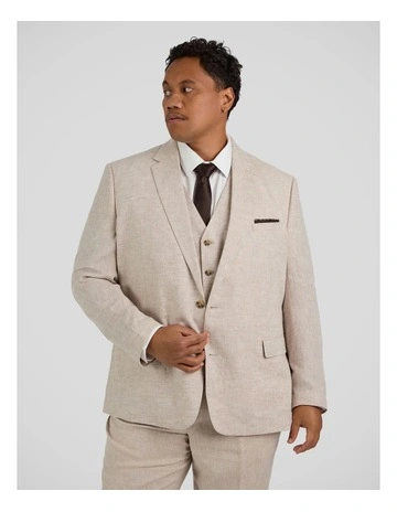 Matteo Linen Suit Jacket in Natural