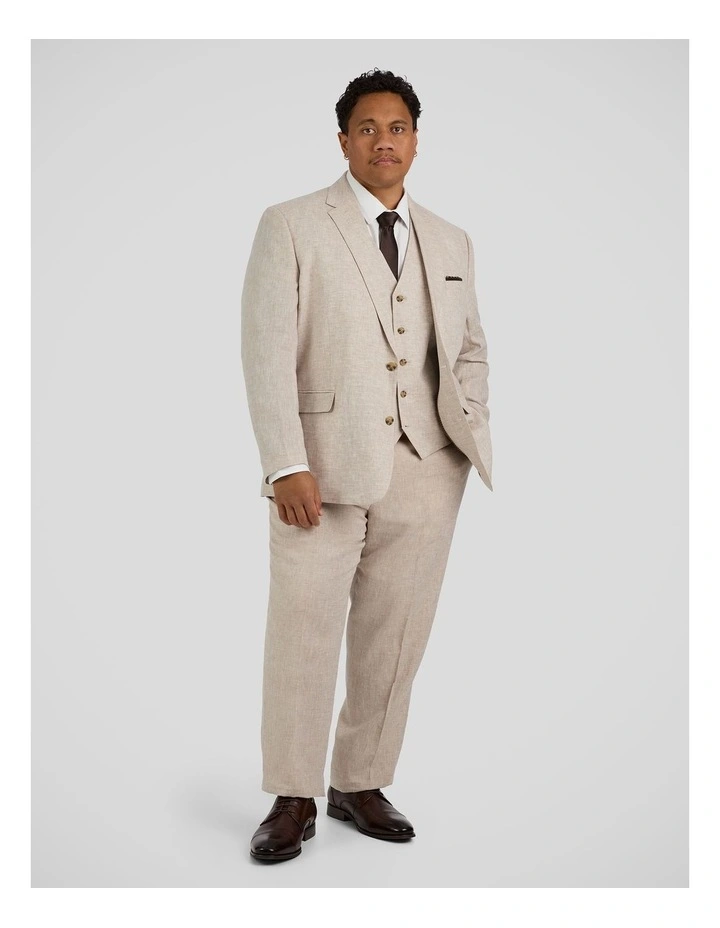 Matteo Linen Suit Jacket in Natural image 4