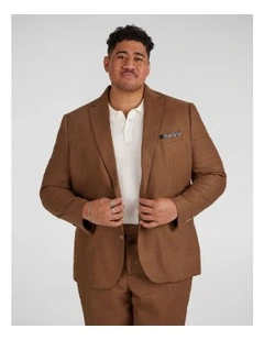 Matteo Linen Suit Jacket in Bronze