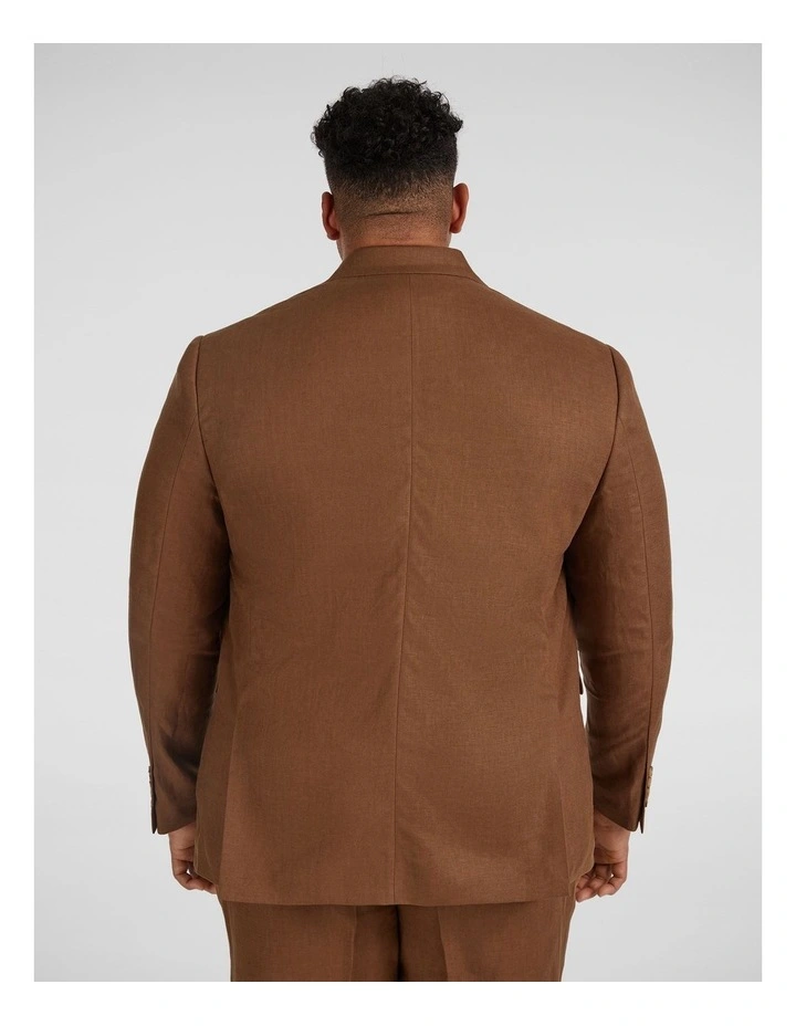 Matteo Linen Suit Jacket in Bronze image 2