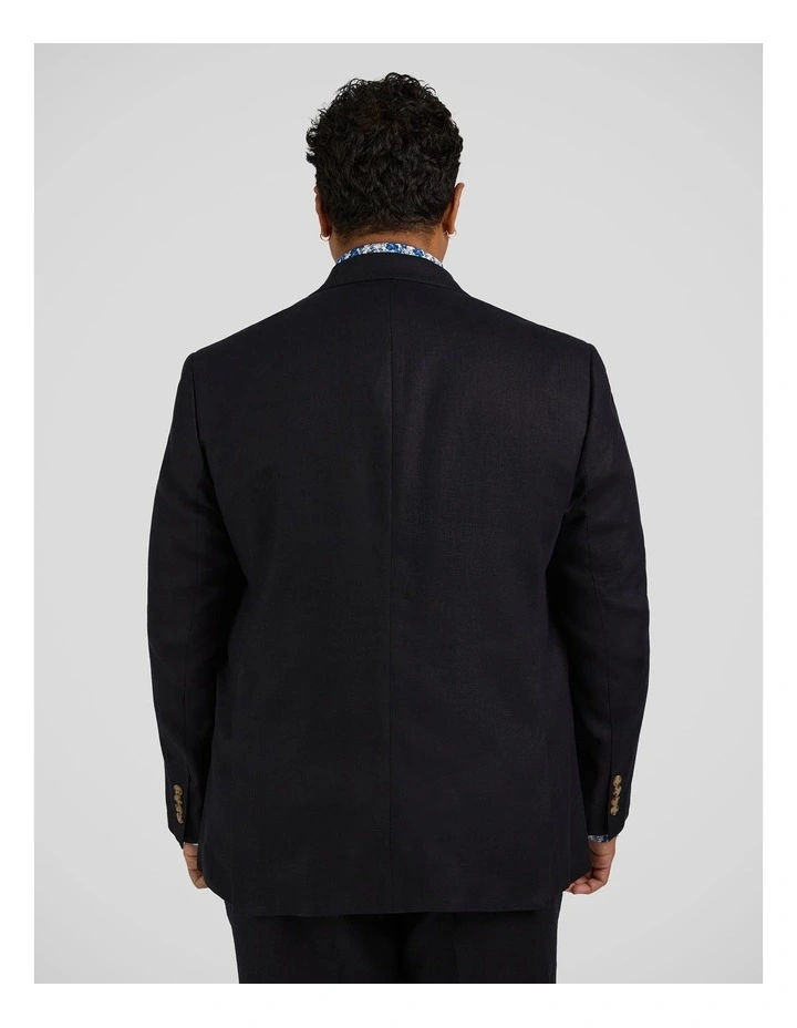 Matteo Linen Suit Jacket in Navy image 2