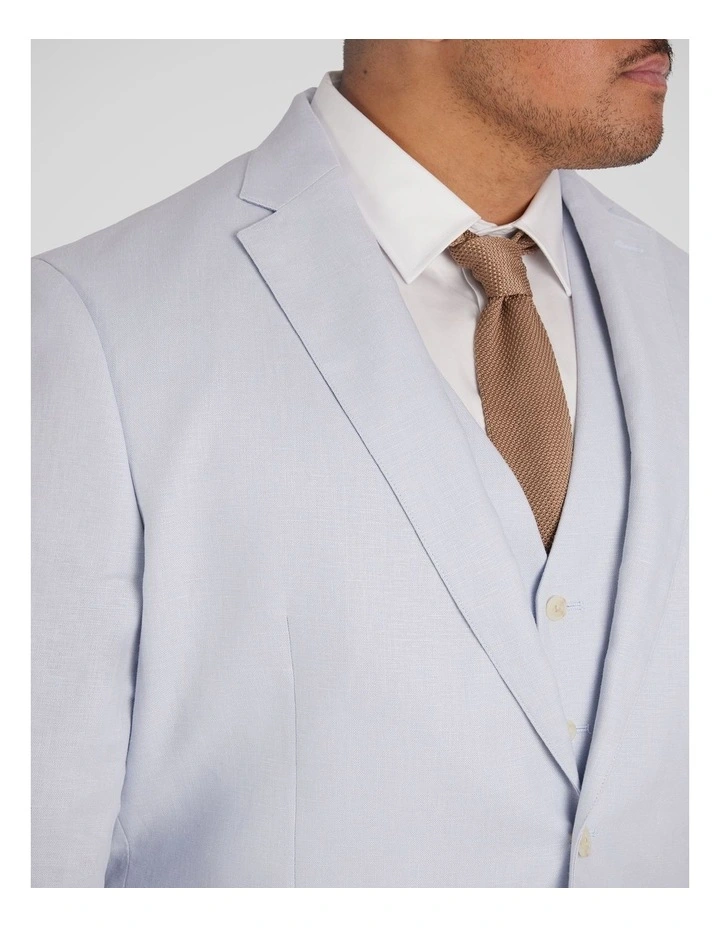 Matteo Linen Suit Jacket in Sky image 3