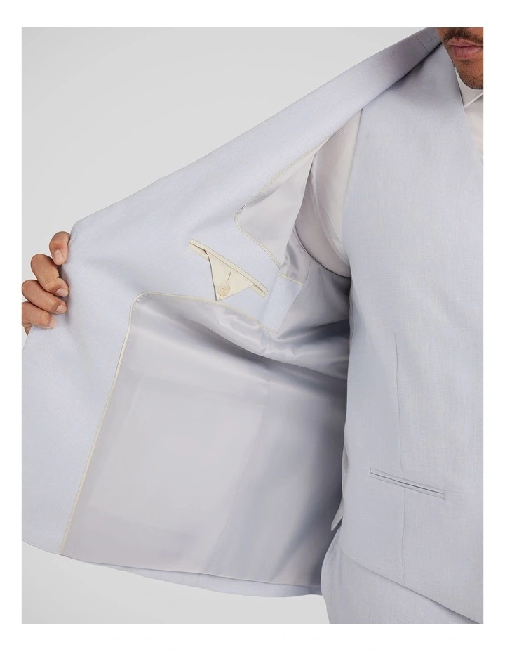 Matteo Linen Suit Jacket in Sky image 5