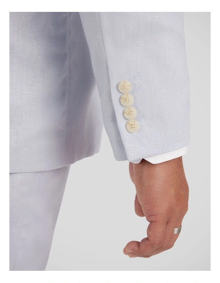 Matteo Linen Suit Jacket in Sky image 6