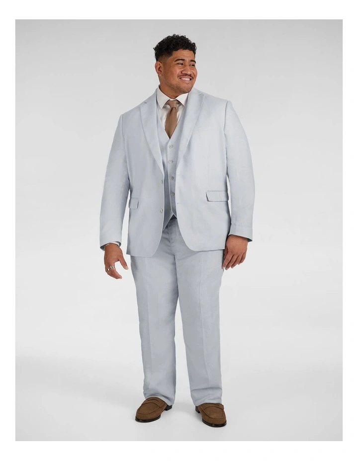 Matteo Linen Waistcoat in Sky image 4