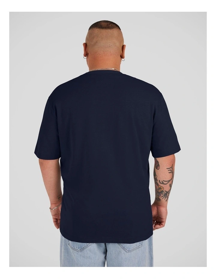 Classic Heavy Weight Tee in Navy image 2