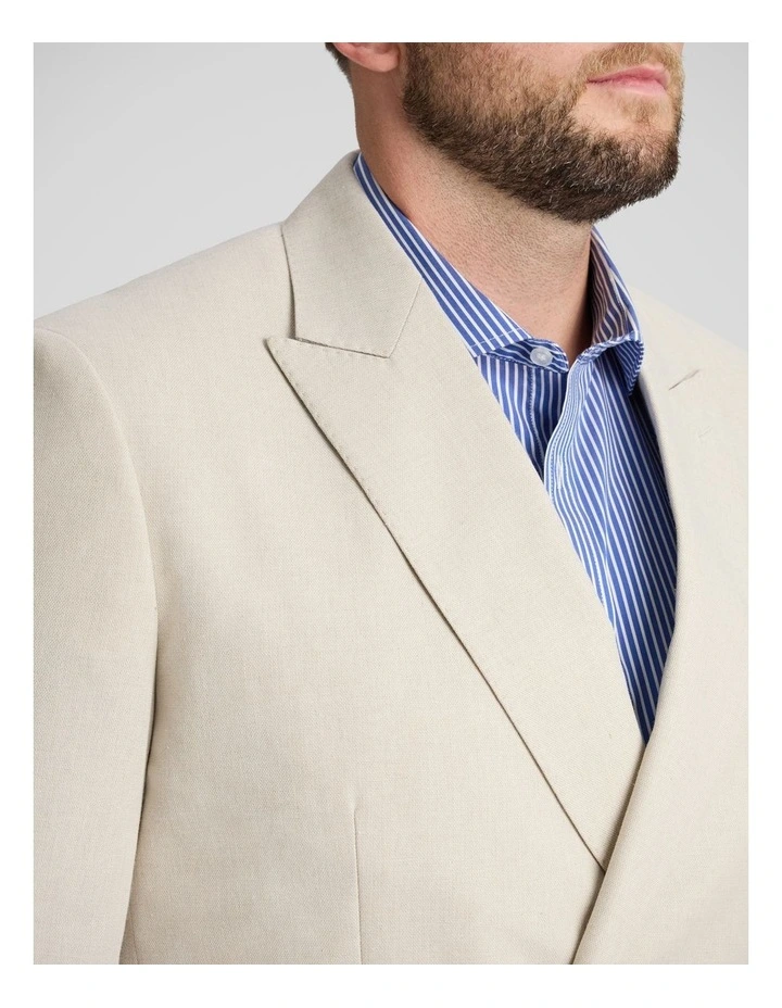 Kent Double Breasted Blazer in Champagne image 2